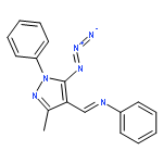 Benzenamine, N-[(5-azido-3-methyl-1-phenyl-1H-pyrazol-4-yl)methylene]-