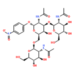 4-Nitrophenyl 2-Acetamido-3,6-di-O-(2-acetamido-2-deoxy-β-D-glucopyranosyl) -2-deoxy-α-D-galactopyranoside