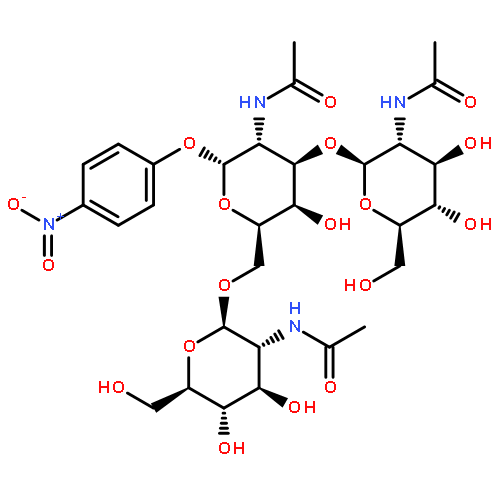 4-Nitrophenyl 2-Acetamido-3,6-di-O-(2-acetamido-2-deoxy-β-D-glucopyranosyl) -2-deoxy-α-D-galactopyranoside