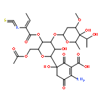 1-Cyclohexene-1-carboxylicacid, 5-[6-O-acetyl-3-O-[2,6-dideoxy-4-C-(1-hydroxyethyl)-3-O-methyl-a-L-lyxo-hexopyranosyl]-4-O-[(2Z)-2-isothiocyanato-1-oxo-2-buten-1-yl]-b-D-allopyranosyl]-2-amino-5-hydroxy-3,6-dioxo-,(5S)-