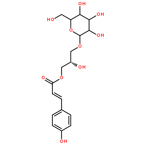 b-D-Glucopyranoside,(2S)-2-hydroxy-3-[[(2E)-3-(4-hydroxyphenyl)-1-oxo-2-propen-1-yl]oxy]propyl