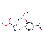 1H-1,2,3-Triazole-5-acetic acid, 1-(4-acetylphenyl)-4-(methoxycarbonyl)-, methyl ester