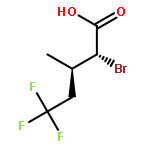 Pentanoic acid, 2-bromo-5,5,5-trifluoro-3-methyl-, (R*,R*)-(±)-