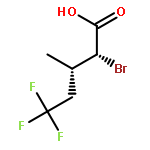 Pentanoic acid, 2-bromo-5,5,5-trifluoro-3-methyl-, (R*,S*)-(±)-