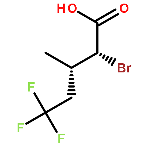 Pentanoic acid, 2-bromo-5,5,5-trifluoro-3-methyl-, (R*,S*)-(±)-