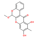 [1]Benzopyrano[3,4-b][1]benzopyran-12(6H)-one,9,11-dihydroxy-6-methoxy-10-methyl-