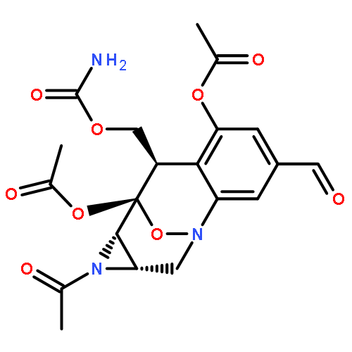 3,9-Epoxy-3H-azirino[2,3-c][1]benzazocine-5-carboxaldehyde,1-acetyl-7,9-bis(acetyloxy)-8-[[(aminocarbonyl)oxy]methyl]-1,1a,2,8,9,9a-hexahydro-,(1aS,3S,8R,9S,9aS)-