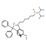 Phosphoramidous acid,N,N-bis(1-methylethyl)-, 2-cyanoethyl6-[[(4-methoxyphenyl)diphenylmethyl]amino]hexyl ester