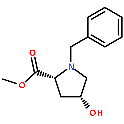 D-Proline, 4-hydroxy-1-(phenylmethyl)-, methyl ester, (4R)-