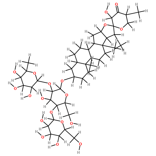 (23S,25S)-5alpha-spirostane-24-one-3beta,23-diol-3-O-{alpha-L-rhamnopyranosyl-(1->2)-O-[beta-D-glucopyranosyl-(1->4)]-beta-D-galactopyranoside}