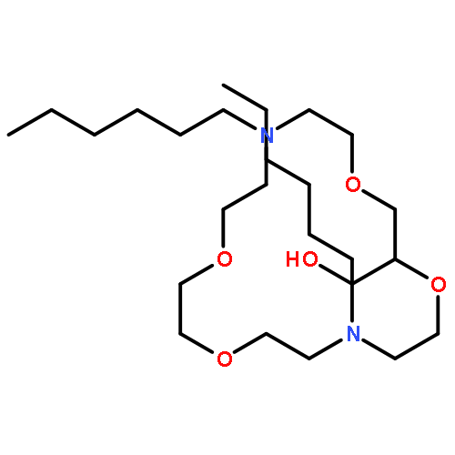 1,4,10,13-Tetraoxa-7,16-diazacyclooctadecane-2-methanol, 7,16-dihexyl-