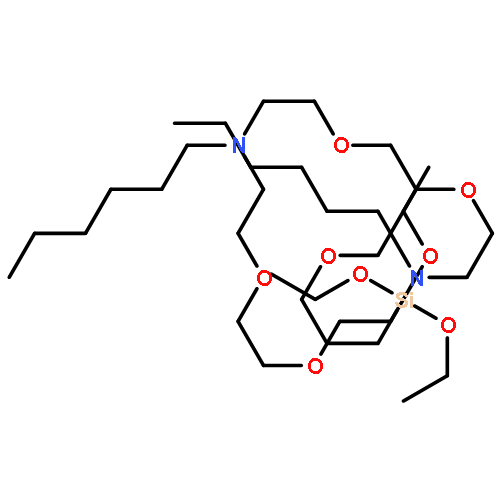 1,4,10,13-Tetraoxa-7,16-diazacyclooctadecane, 7,16-dihexyl-2-[[3-(triethoxysilyl)propoxy]methyl]-