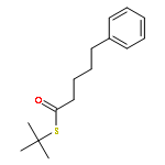 Benzenepentanethioic acid, S-(1,1-dimethylethyl) ester