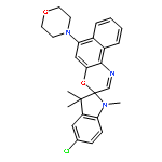 Spiro[2H-indole-2,3'-[3H]naphth[2,1-b][1,4]oxazine], 5-chloro-1,3-dihydro-1,3,3-trimethyl-6'-(4-morpholinyl)-