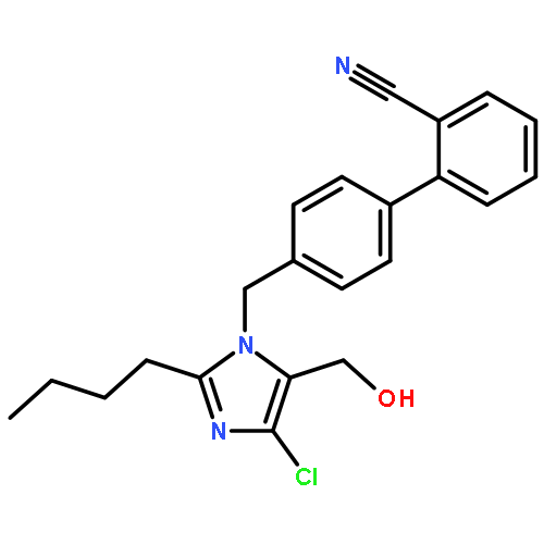 4'-{[2-butyl-4-chloro-5-(hydroxymethyl)-1H-imidazol-1-yl]methyl}biphenyl-2-carbonitrile