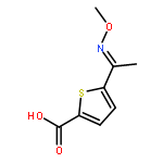 2-Thiophenecarboxylic acid, 5-[1-(methoxyimino)ethyl]-