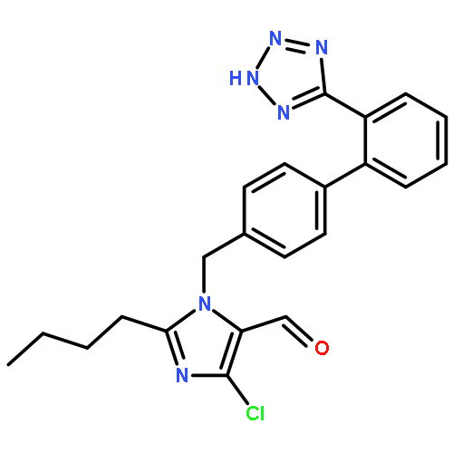 1H-Imidazole-5-carboxaldehyde,2-butyl-4-chloro-1-[[2'-(1H-tetrazol-5-yl)[1,1'-biphenyl]-4-yl]methyl]-