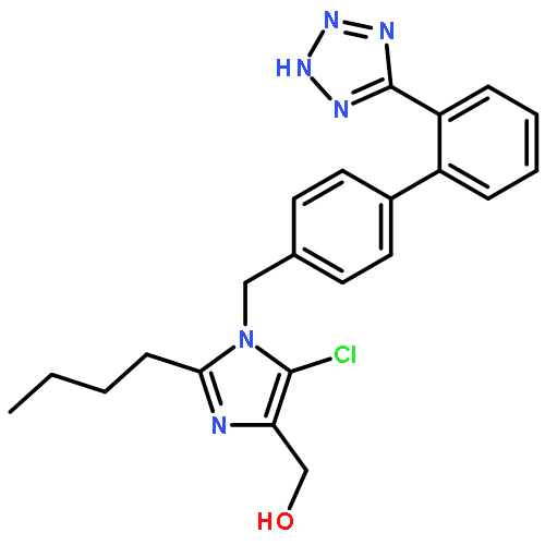 Imp. C (EP): [2-Butyl-5-chloro-1-[[2'-(1Htetrazol-5-yl)biphenyl-4-yl]methyl]-1Himidazol-4-yl]methanol