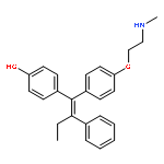 4-[(e)-1-[4-[2-(methylamino)ethoxy]phenyl]-2-phenylbut-1-enyl]phenol