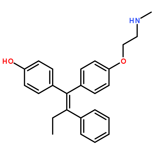 4-[(e)-1-[4-[2-(methylamino)ethoxy]phenyl]-2-phenylbut-1-enyl]phenol