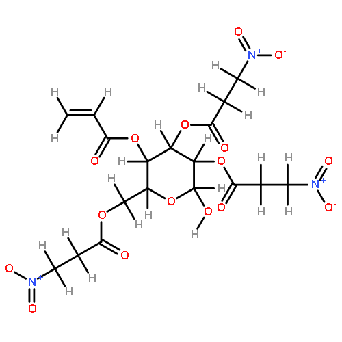 4-O-acryloyl-2,3,6-tri-O-[3-nitropropanoyl]-alpha-D-glucopyranose