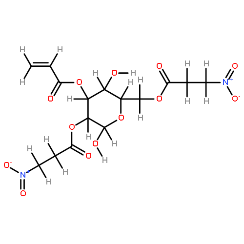 3-O-acryloyl-2,6-di-O-[3-nitropropanoyl]-alpha-D-glucopyranose