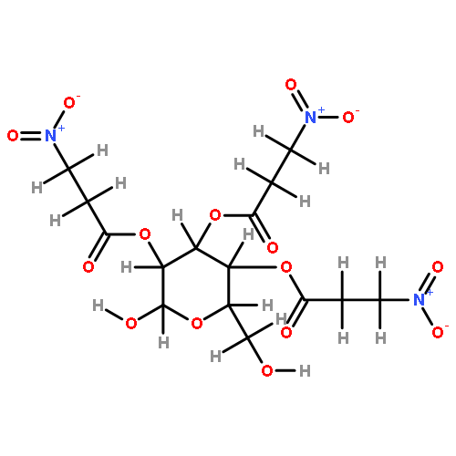 2,3,4-tri-O-[3-nitropropanoyl]-alpha-D-glucopyranose