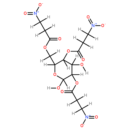 2,4,6-tri-O-[3-nitropropanoyl]-alpha-D-glucopyranose