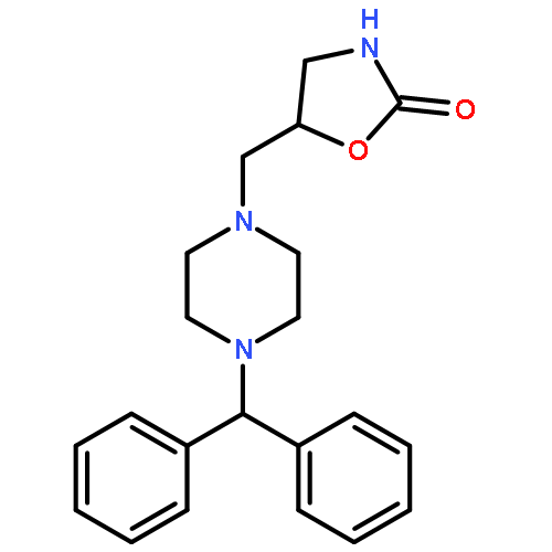 2-Oxazolidinone, 5-[[4-(diphenylmethyl)-1-piperazinyl]methyl]-