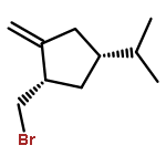 CYCLOPENTANE, 1-(BROMOMETHYL)-2-METHYLENE-4-(1-METHYLETHYL)-, CIS-