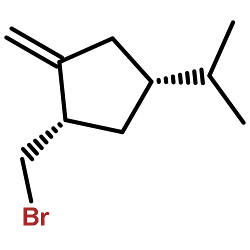 CYCLOPENTANE, 1-(BROMOMETHYL)-2-METHYLENE-4-(1-METHYLETHYL)-, CIS-