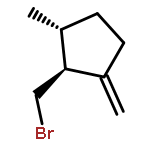 Cyclopentane, 2-(bromomethyl)-1-methyl-3-methylene-, trans-