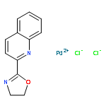 Dichloro[2-(4,5-dihydro-2-oxazolyl)quinoline]palladium(II)