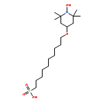 1-Piperidinyloxy, 2,2,6,6-tetramethyl-4-[(10-sulfodecyl)oxy]-