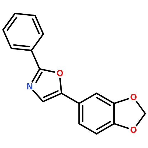 Oxazole,5-(1,3-benzodioxol-5-yl)-2-phenyl-