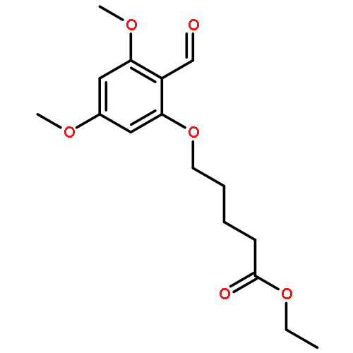 Pentanoic acid, 5-(2-formyl-3,5-dimethoxyphenoxy)-, ethyl ester