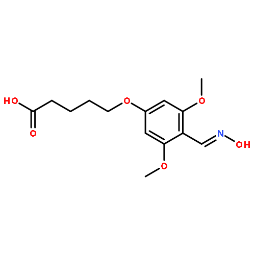 5-(4-hydroximinomethyl-3,5-dimethoxyphenoxy)valeric acid