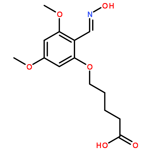 Pentanoic acid, 5-[2-[(hydroxyimino)methyl]-3,5-dimethoxyphenoxy]-