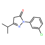 2-(3-CHLOROPHENYL)-2,4-DIHYDRO-5-(1-METHYLETHYL)-3H-PYRAZOL-3-ONE