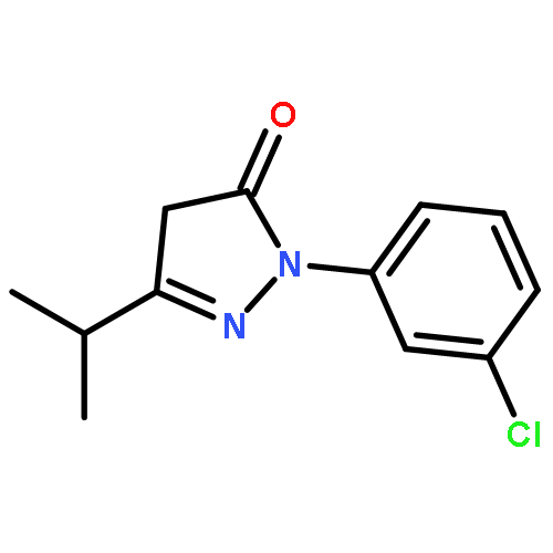 2-(3-CHLOROPHENYL)-2,4-DIHYDRO-5-(1-METHYLETHYL)-3H-PYRAZOL-3-ONE