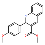 3-Quinolinecarboxylic acid, 2-(4-methoxyphenyl)-, methyl ester