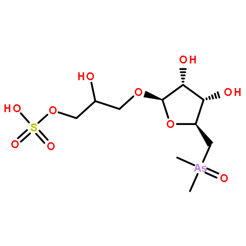 3-{[5-deoxy-5-(dimethylarsoryl)-beta-D-ribofuranosyl]oxy}-2-hydroxypropyl hydrogen sulfate