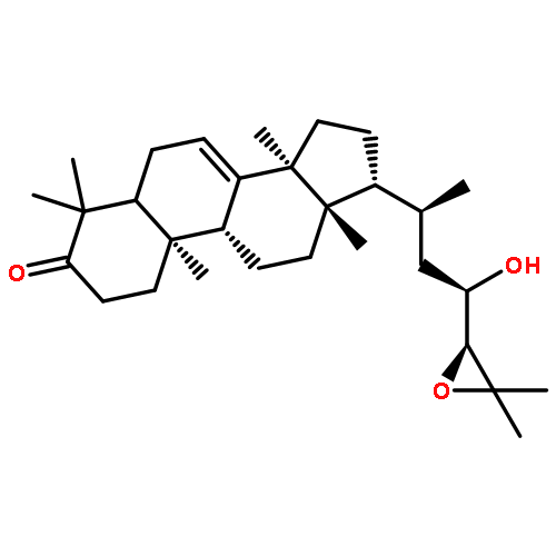 Lanost-7-en-3-one,24,25-epoxy-23-hydroxy-, (13a,14b,17a,20S,23R,24S)-