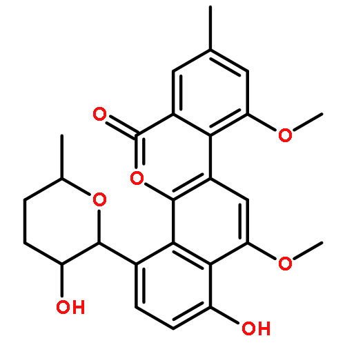 6H-Benzo[d]naphtho[1,2-b]pyran-6-one,1-hydroxy-10,12-dimethoxy-8-methyl-