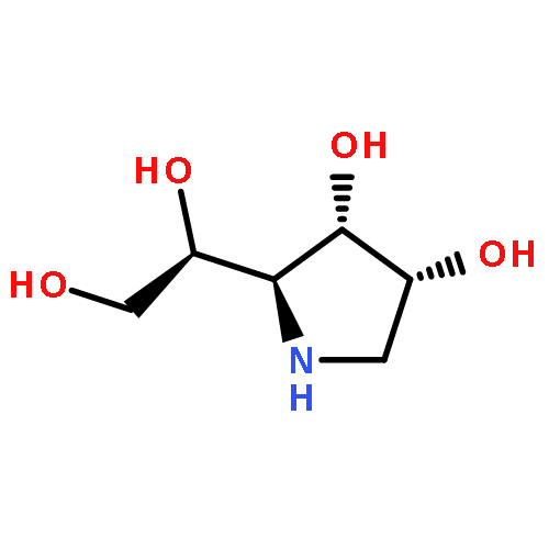 3,4-Pyrrolidinediol,2-[(1S)-1,2-dihydroxyethyl]-, (2S,3S,4R)-