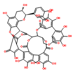 9H,21H-29,19,21a-(Epoxyethanylylidene)-30,14,18-(epoxyethanylylidyne)-25H-dibenzo[7,8:9,10][1,5]dioxacycloundecino[3,2-c]pyrano[2',3':4,5]benzofuro[3,2-g][2]benzoxacyclooctadecin-5,9,21,32,38,41-hexone,27-(3,4-dihydroxyphenyl)-7,7a,26,27,28c,29,30,30a-octahydro-1,2,3,11,12,13,15,16,17,20,24,26,34,35,36-pentadecahydroxy-(9CI)