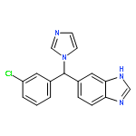 1H-Benzimidazole,6-[(3-chlorophenyl)-1H-imidazol-1-ylmethyl]-