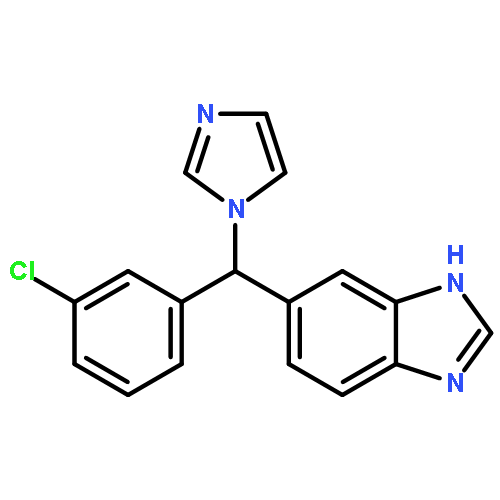 1H-Benzimidazole,6-[(3-chlorophenyl)-1H-imidazol-1-ylmethyl]-