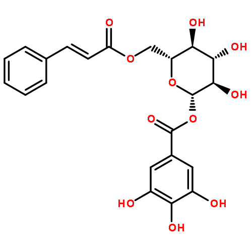 1-O-galloyl-6-O-cinnamoyl-beta-D-glucose