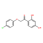 Ethanone,2-(4-chlorophenoxy)-1-(2,4-dihydroxyphenyl)-